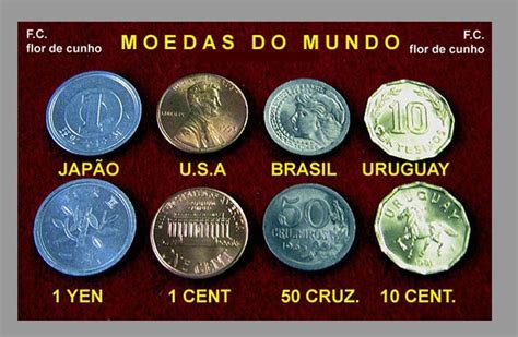 moedas mundiais e seus valores